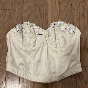 Charnos White Strapless Top
